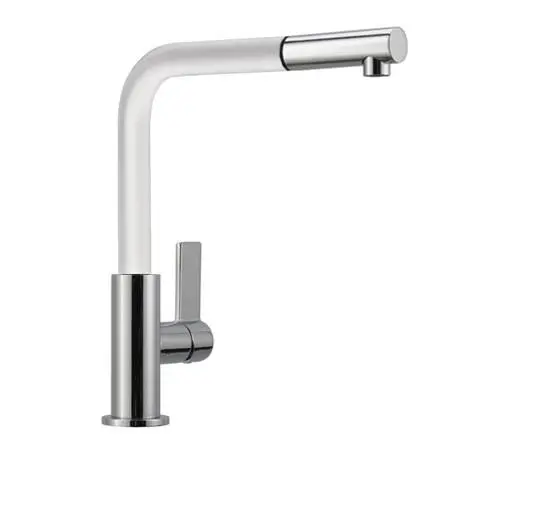 Bateria Franke Neptune Chrom/Biały Chrom