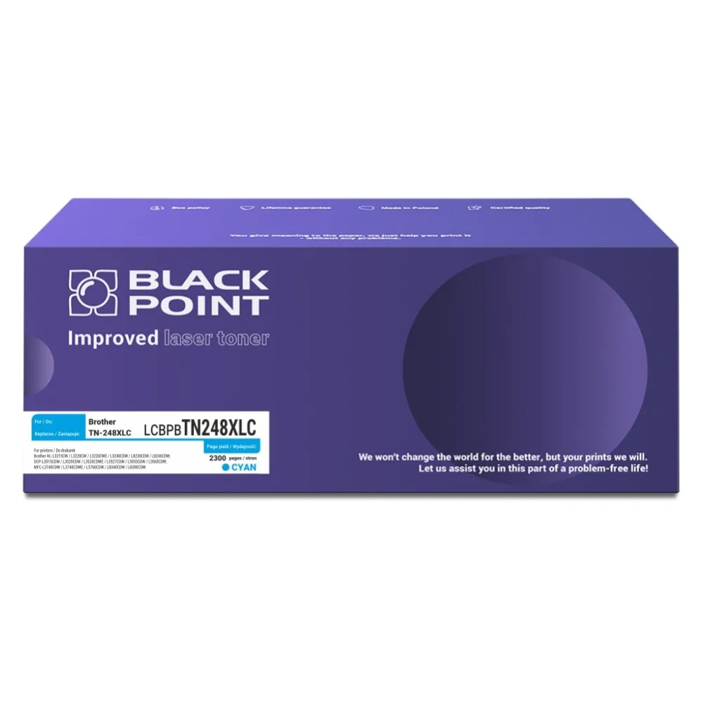 Toner Black Point LCBPBTN248XLC (zamiennik TN-248XLC) Błękitny
