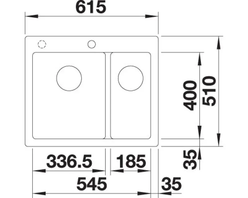 Zlewozmywak Blanco PLEON 6 Split 521693 Granitowy Biały