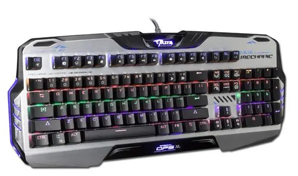 Klawiatura mechaniczna E-BLUE Mazer Mechanical 729 Czarno-srebrny