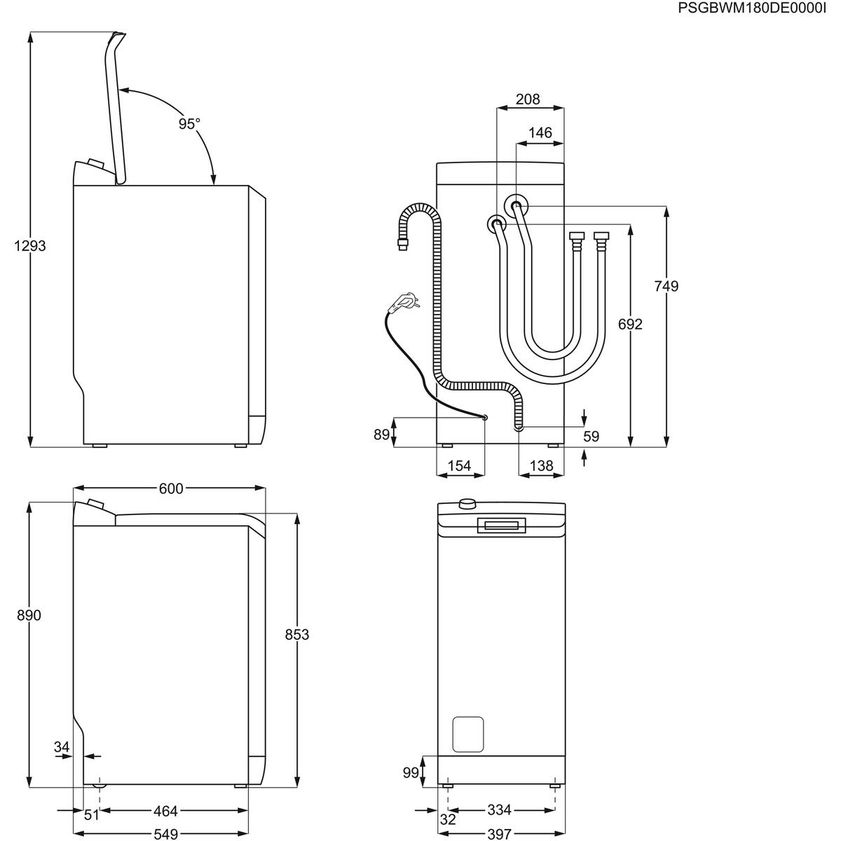 Pralka Electrolux EWT1567VPW