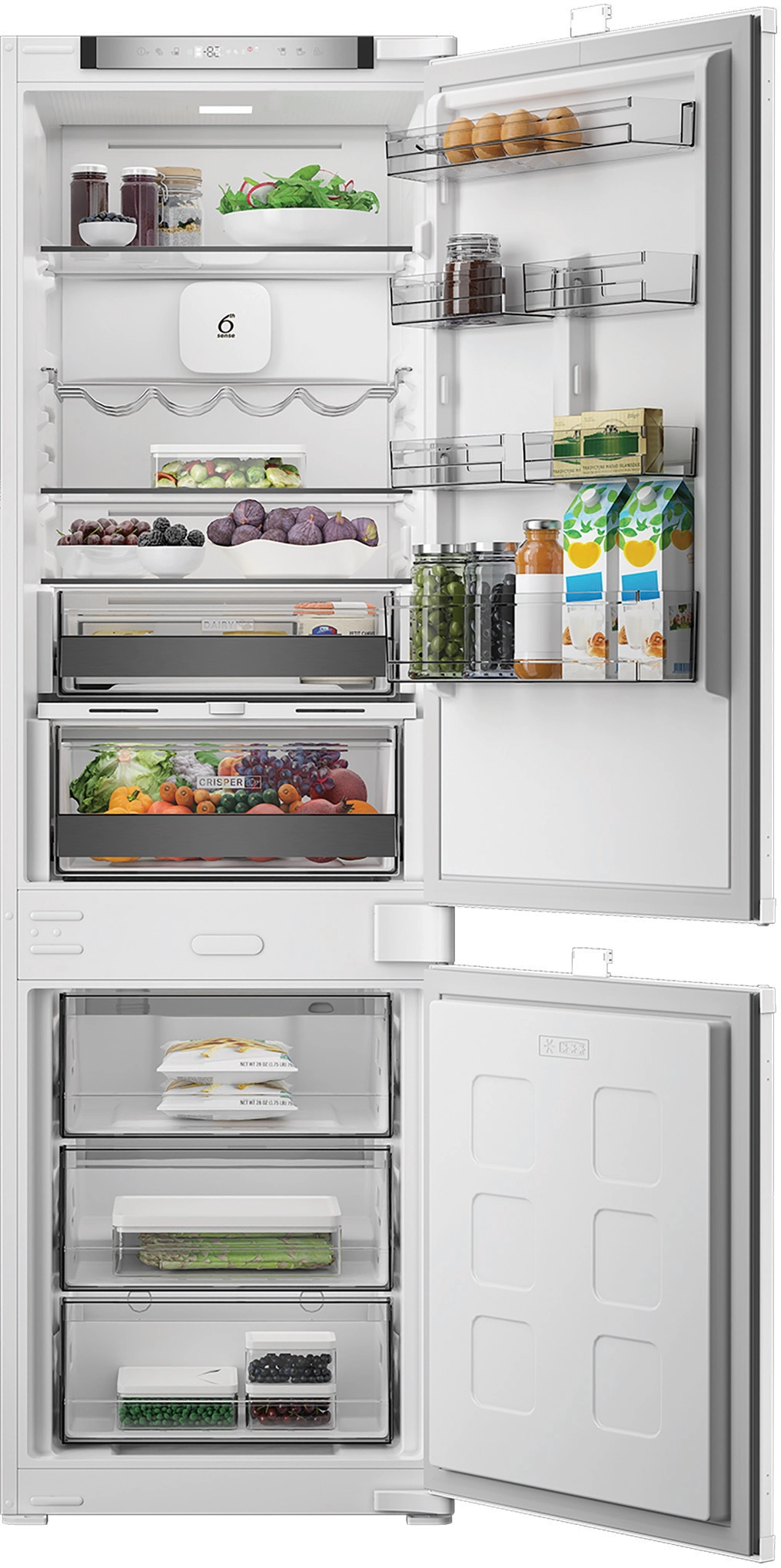 Lodówka Whirlpool WHK25293B5E Funkcje AI Pełny No Frost 177,5cm AI AdaptiveCool PureSpace