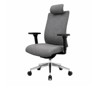 Jan Nowak VECTOR Fabric Dark Grey Biurowy do 120kg Tkanina Ciemnoszary