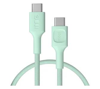Kabel Green Cell PowerStream PD USB-C do USB-C 100W 0,3m Miętowy