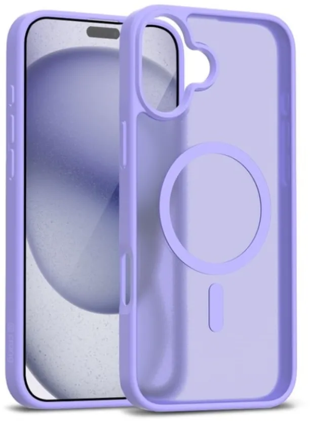 Etui Crong Hybrid Matte Magnetic MagSafe do iPhone 17 Lawendowy