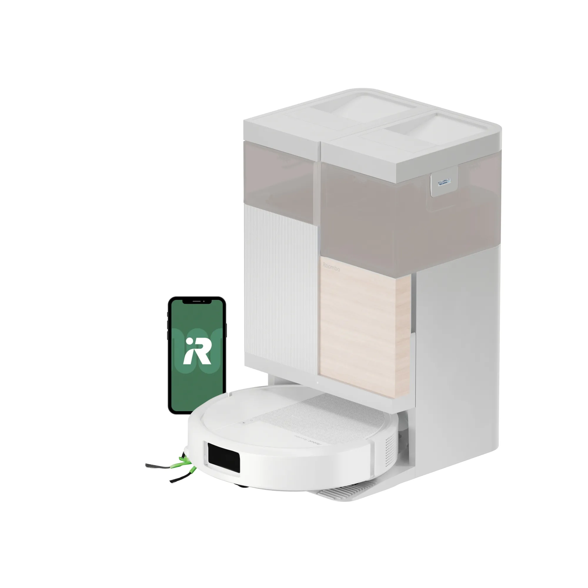 Robot sprzątający iRobot Roomba 575 Combo Funkcja mopowania Stacja oczyszczająca Tworzenie mapy pomieszczenia Funkcje AI Biały