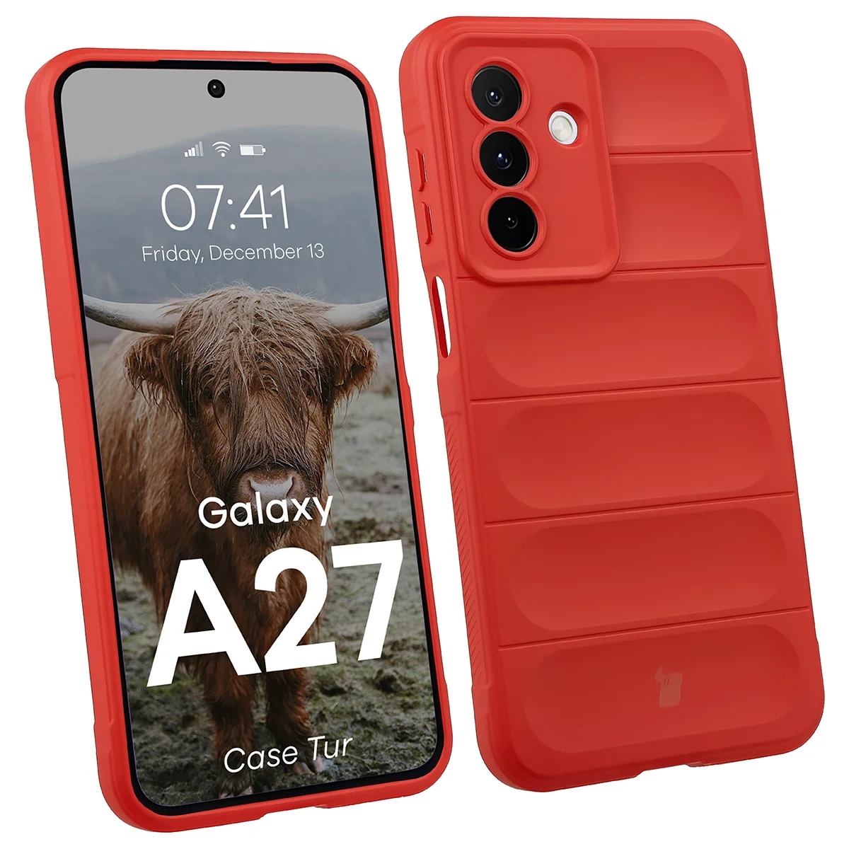 Etui Bizon Case Tur do Galaxy A27 5G Czerwony