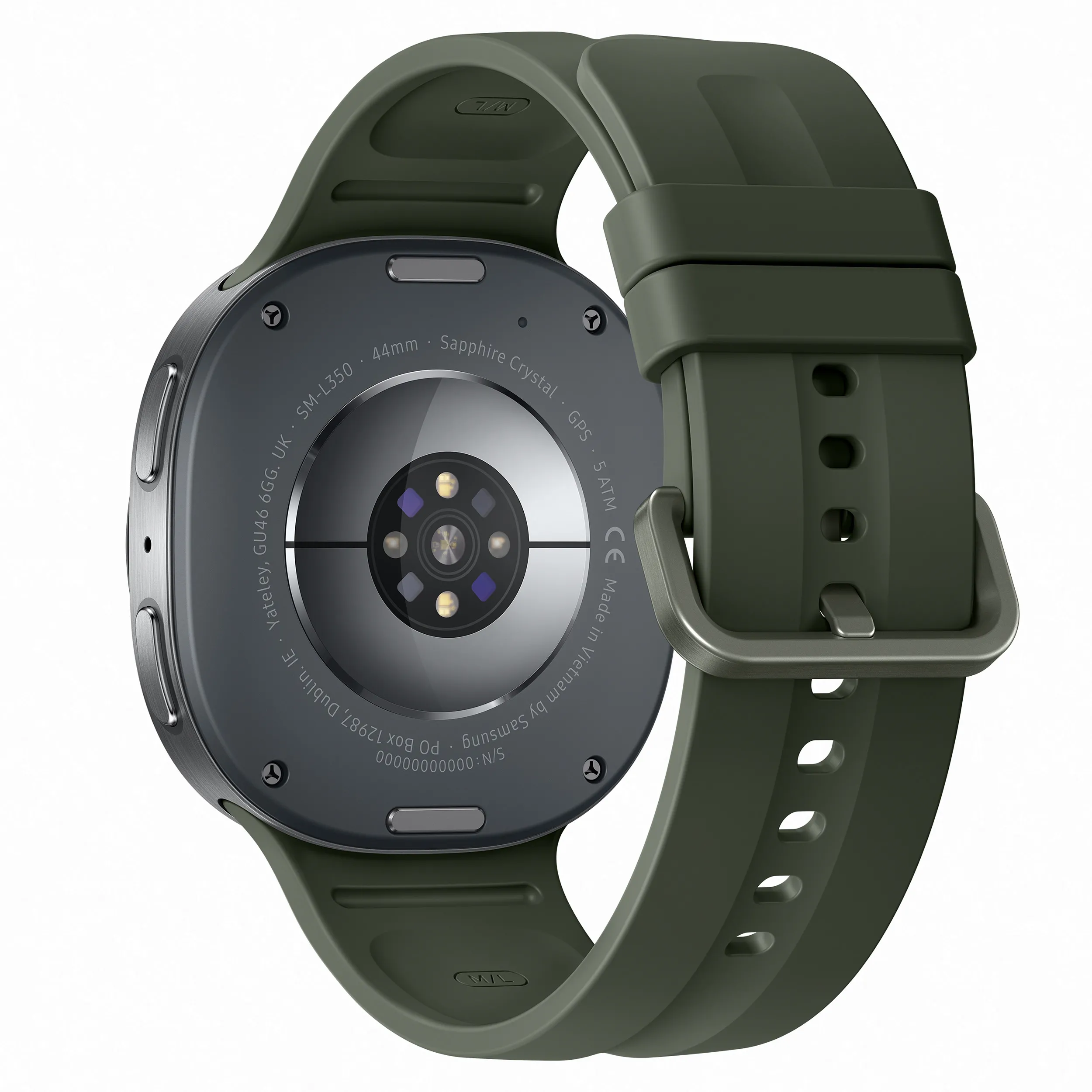 фото Смарт-часы Samsung Galaxy Watch9 Silver Bluetooth 44mm Sport Band Olive M/L (SM-L350NZSA) 3