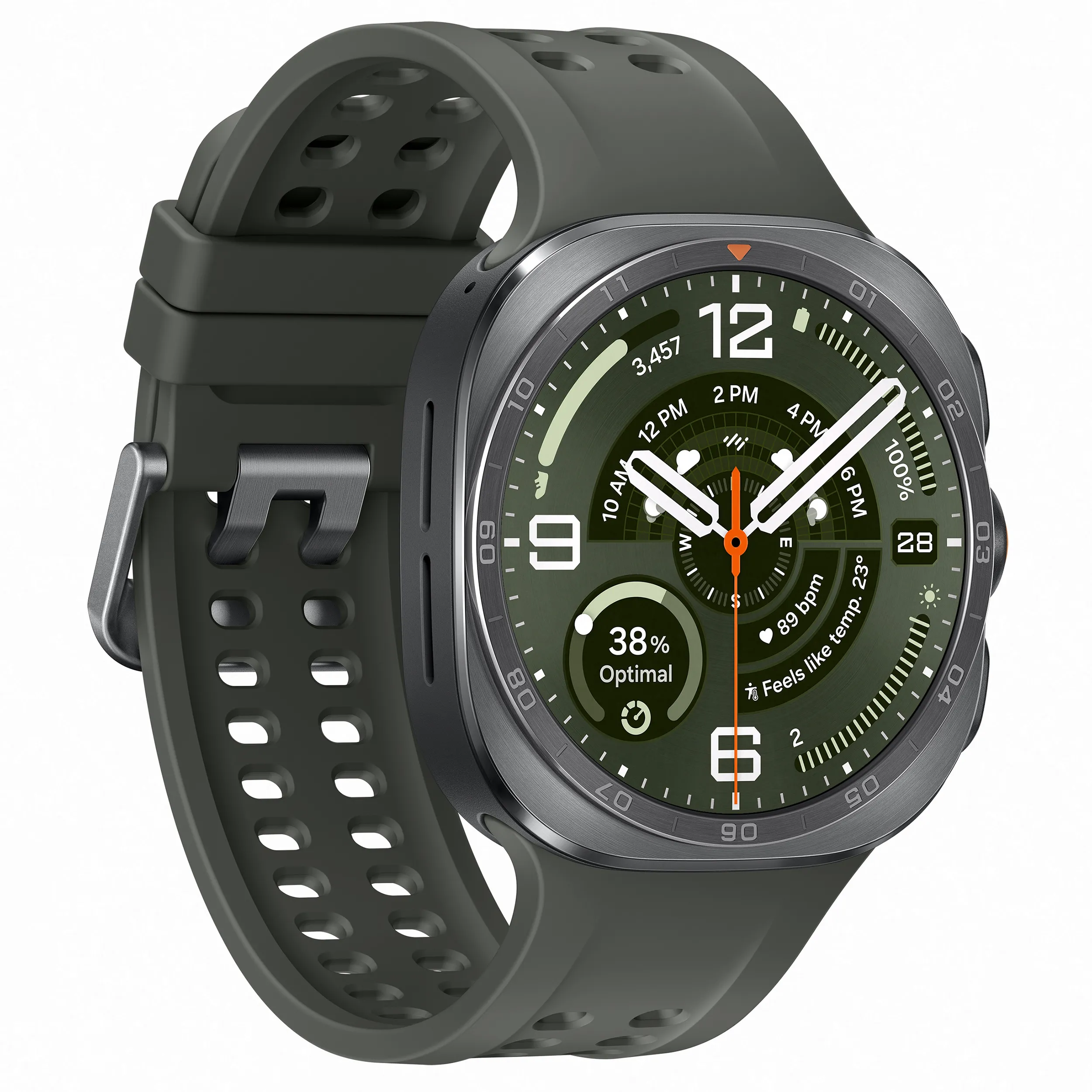 фото Смарт-часов Samsung Galaxy Watch Ultra2 Titanium Silver 47mm LTE Marine Band Black S/M/L (SM-L715FZSA) 2
