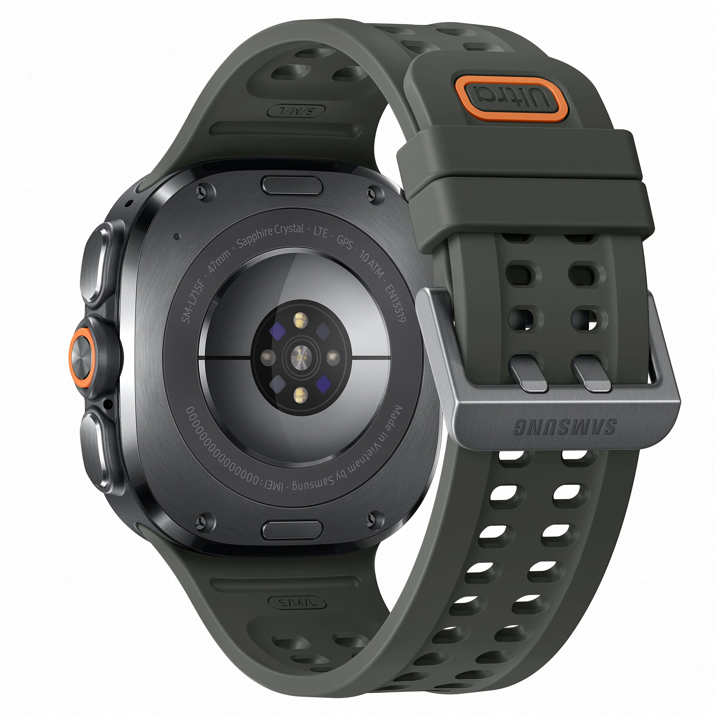 фото Смарт-часов Samsung Galaxy Watch Ultra2 Titanium Silver 47mm LTE Marine Band Black S/M/L (SM-L715FZSA) 3