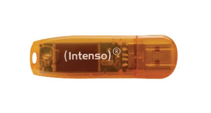 PenDrive Intenso Rainbow Line 64GB (pomarańczowy)