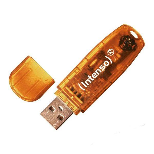 PenDrive Intenso Rainbow Line 64GB (pomarańczowy)
