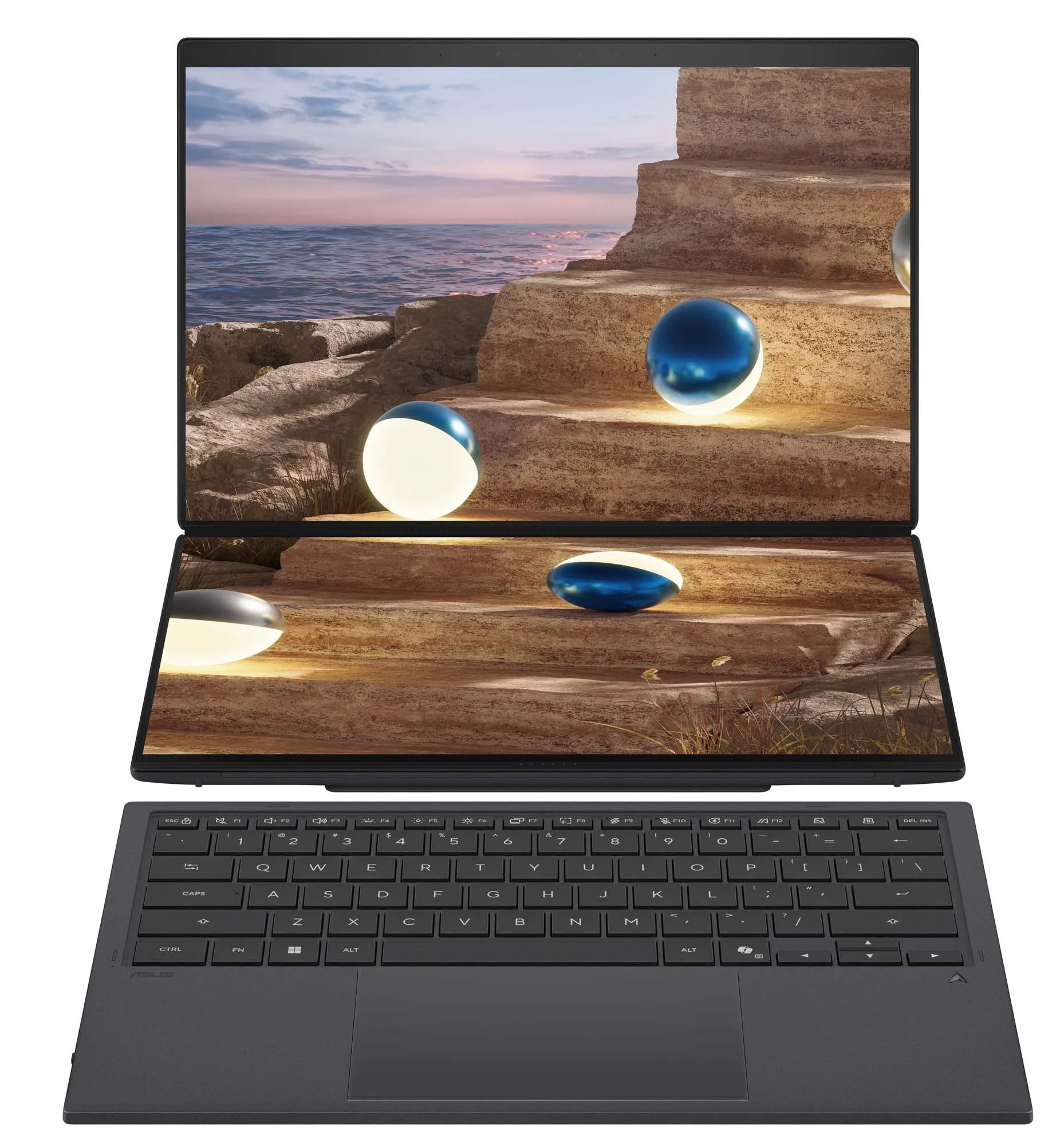 Laptop ASUS Zenbook Duo UX8407AA-SN515X OLED 14" 144Hz Ultra X9 378H 32GB RAM 1TB Dysk SSD Win11 Pro Szary Funkcje AI