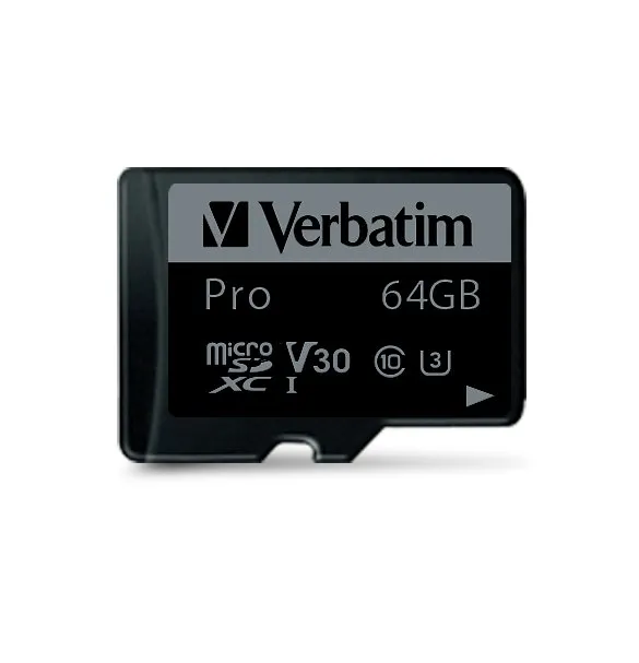 Karta pamięci Verbatim Pro microSDXC 64GB + Adapter