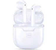 Słuchawki bezprzewodowe 3mk Movepods 5.4 białe Bluetooth 5.4
