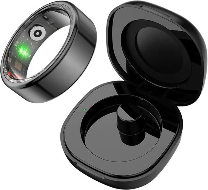 Smartring Colmi R02 20.3mm Czarny + etui ładujące