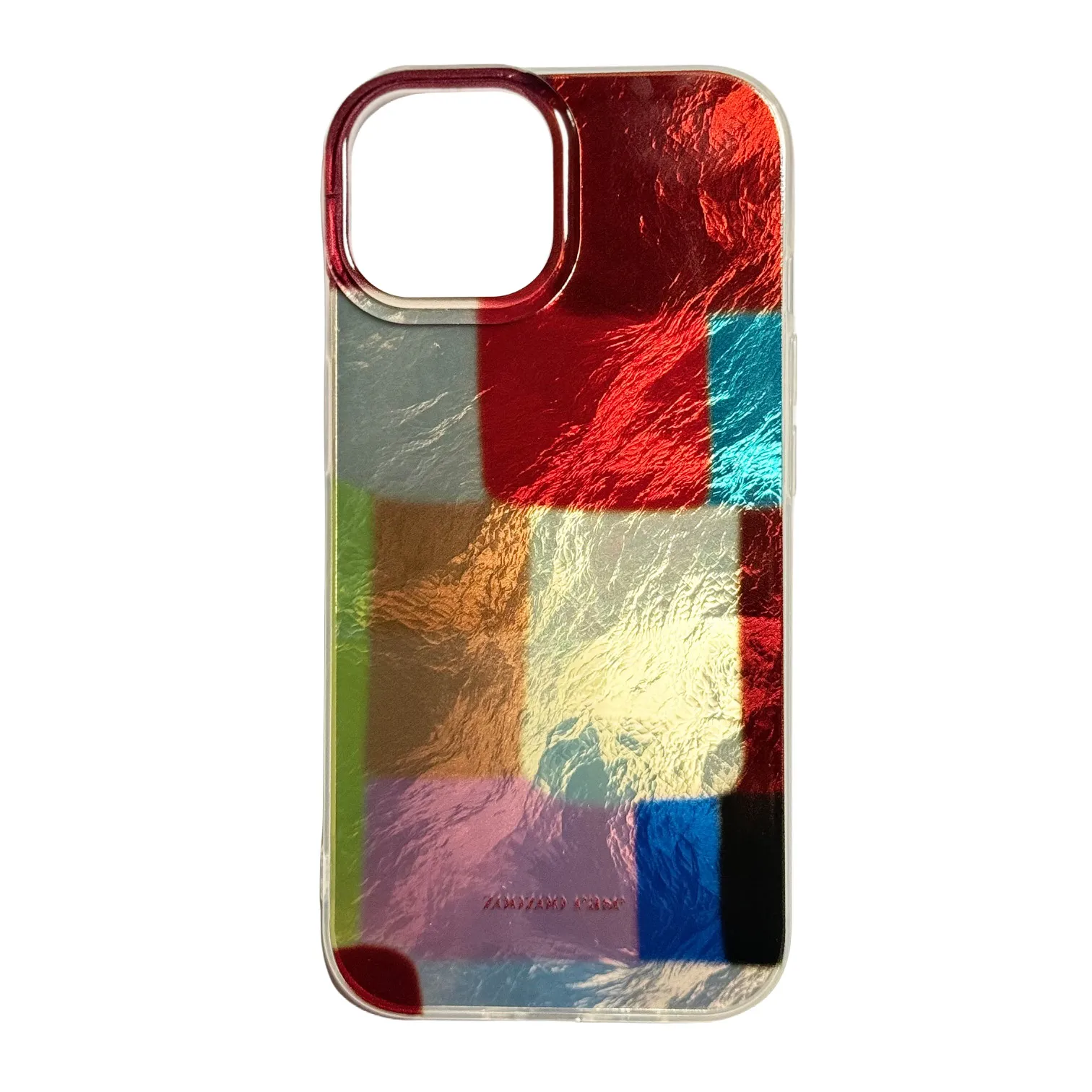 Etui Phoneskin Kolorowa Kratka do iPhone 15 Kolorowy