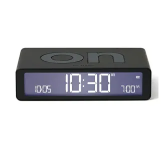 Budzik Lexon Flip Classic Black LR157N0 Czarny