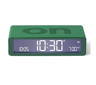 Budzik Lexon Flip Classic Green LR157V2 Zielony