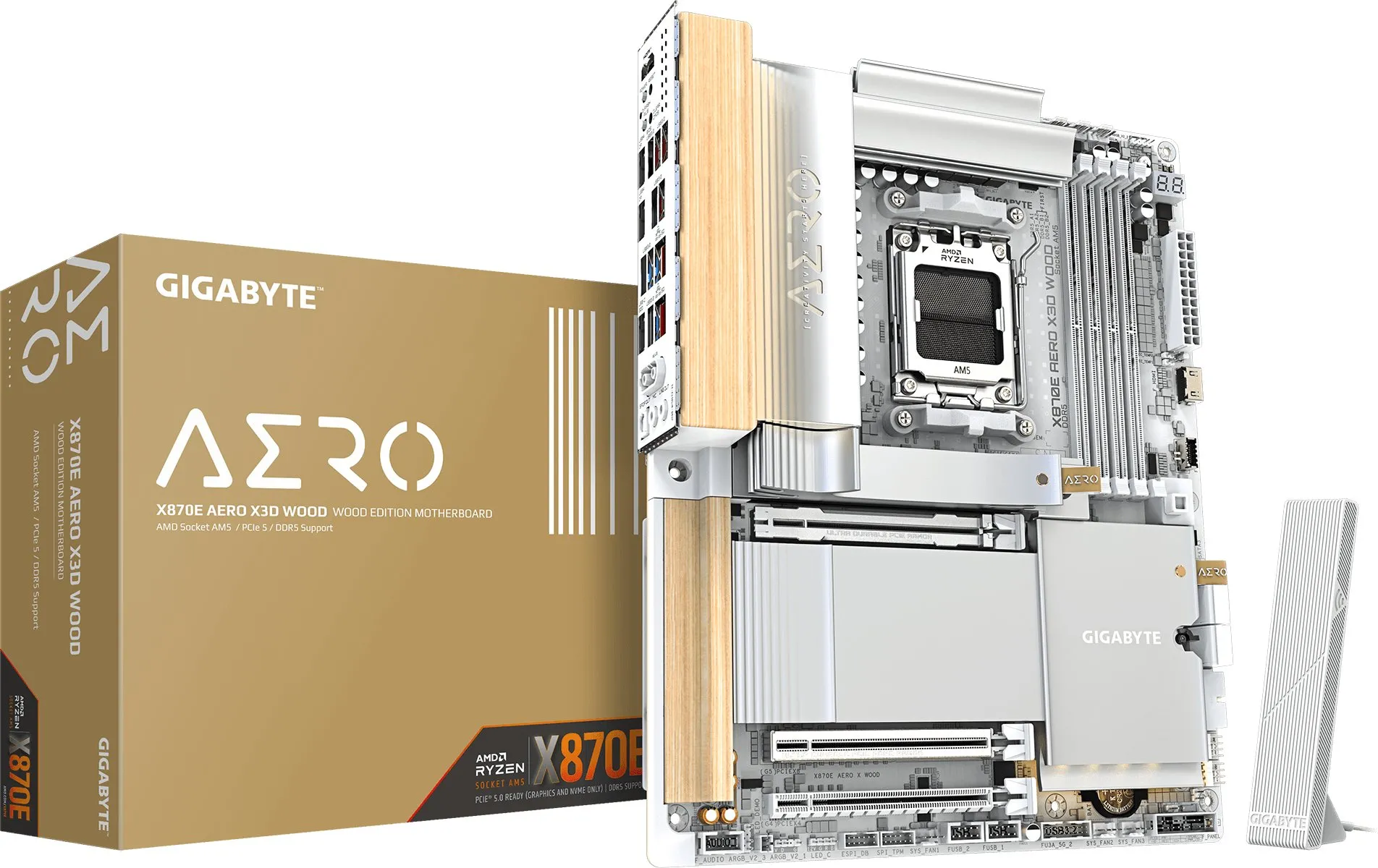 Płyta główna Gigabyte X870E AERO X3D WOOD