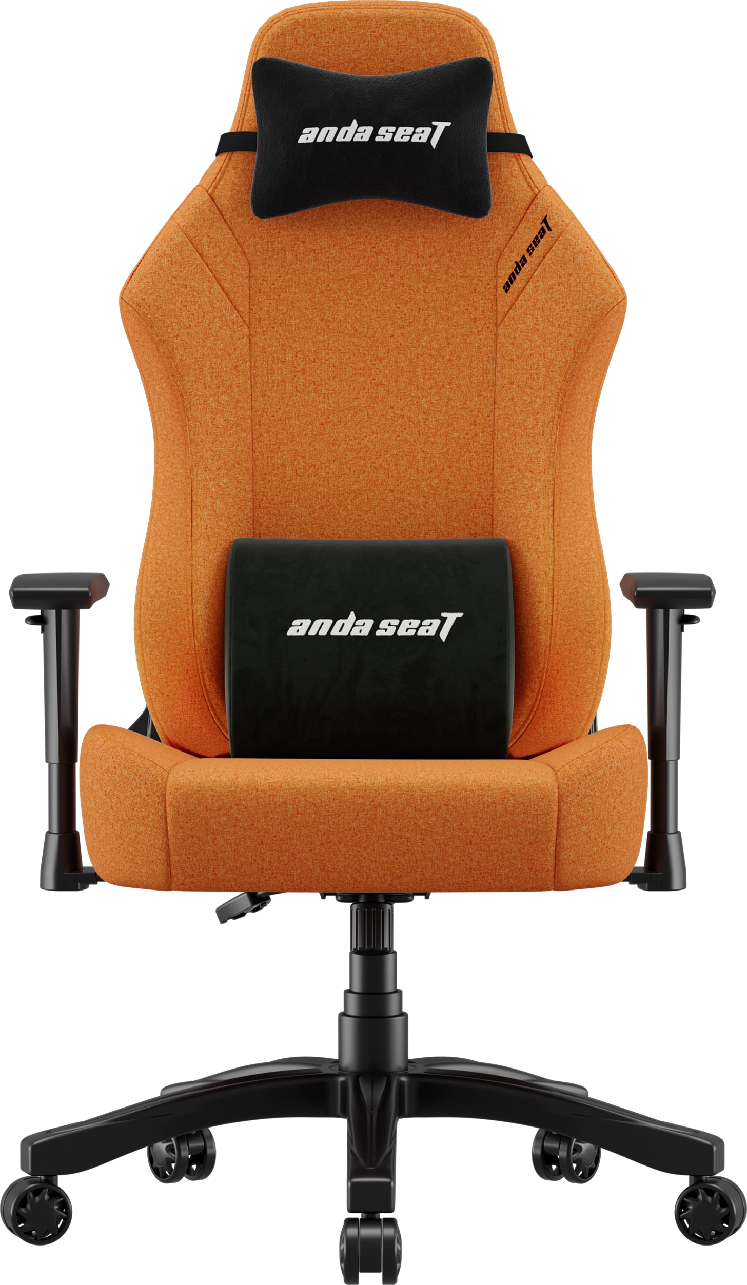 Fotel Anda Seat Luna L Orange Fabric Gamingowy do 100kg Tkanina Pomarańczowy