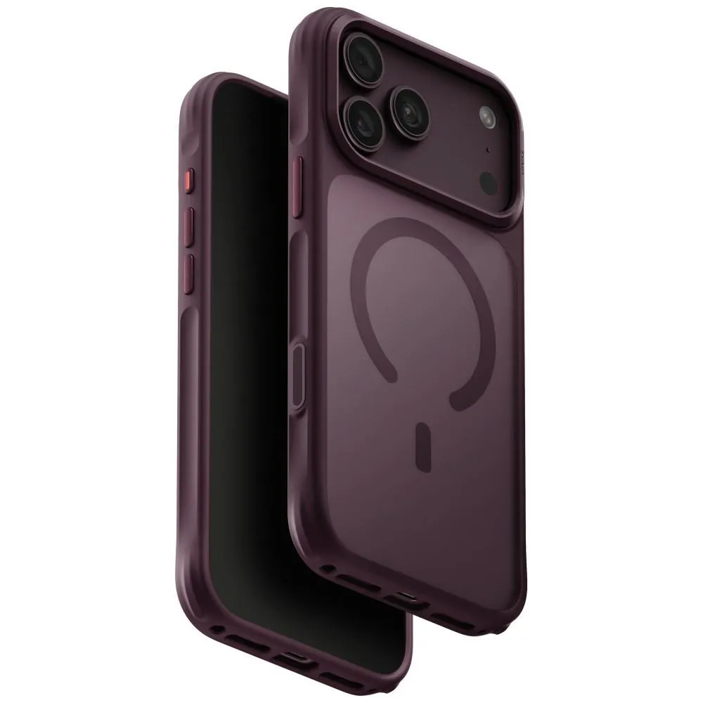 Etui UNIQ Veren do iPhone 18 Pro Max / 17 Pro Max Magclick Charging Burgundowy