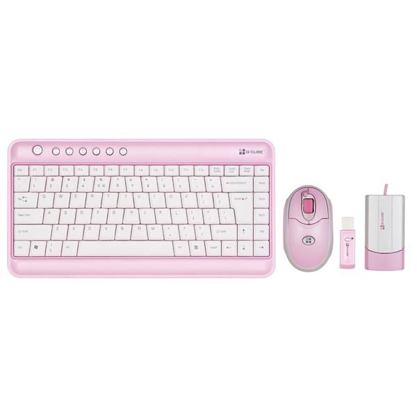 Klawiatura G-cube klawiatura + mysz TravelTini Pink