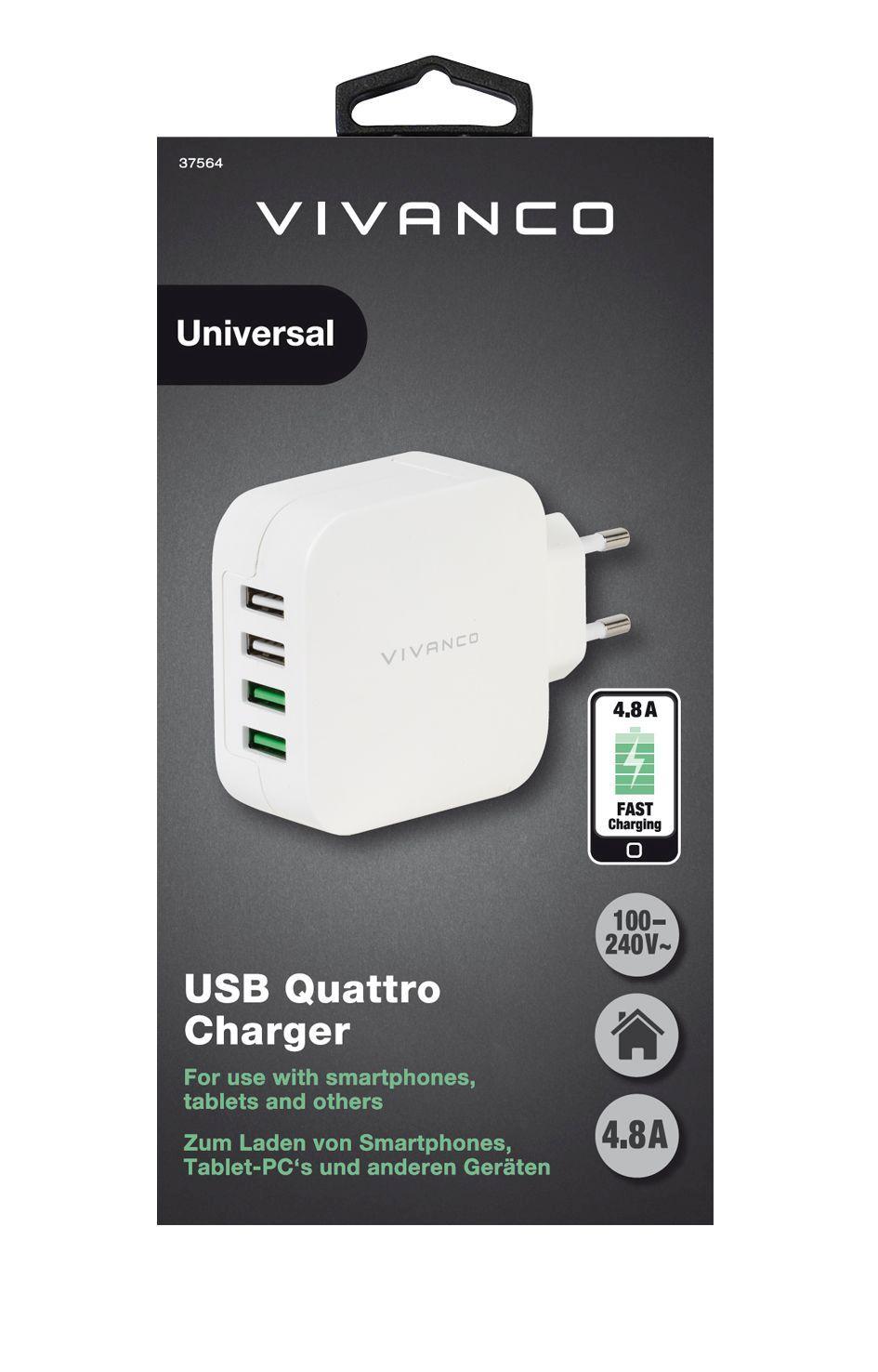 Vivanco 37564 Fast Charging 4xUSB