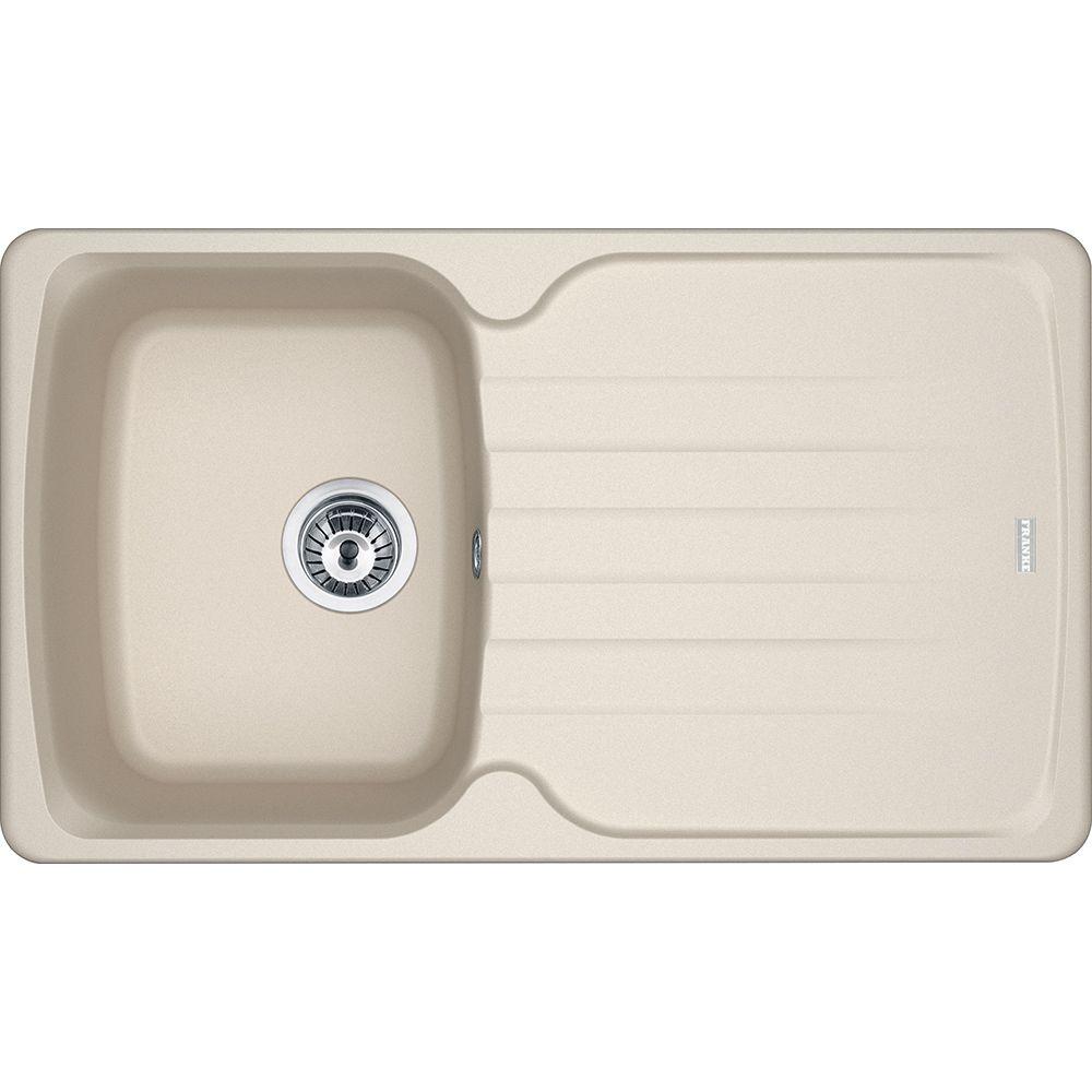 Zlewozmywak Franke Antea AZG 611-86 - orzechowy - granitowy - wpuszczany w blat - ociekacz