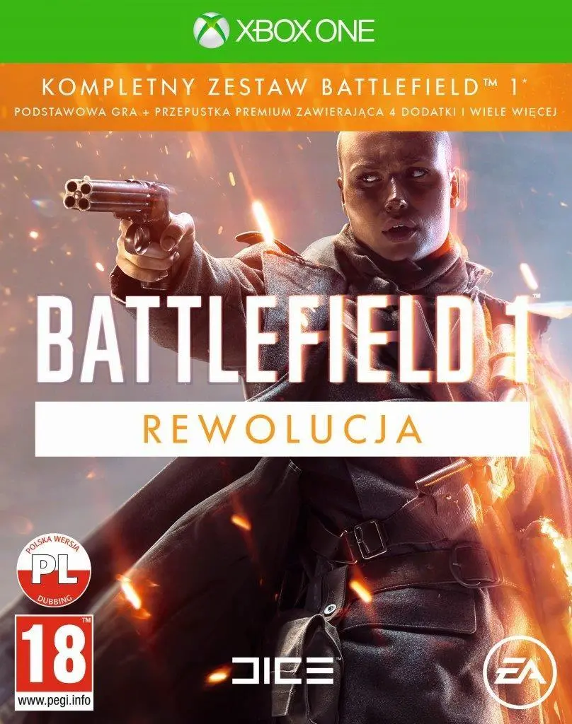 Battlefield 1 Rewolucja Gra na Xbox One (Kompatybilna z Xbox Series X)