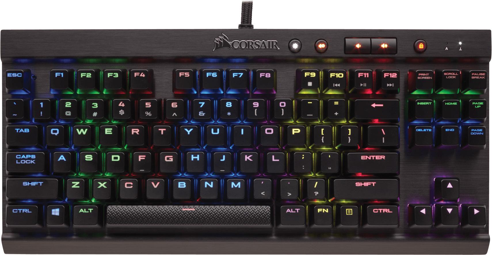Klawiatura mechaniczna Corsair K65 LUX - Cherry MX RGB Red