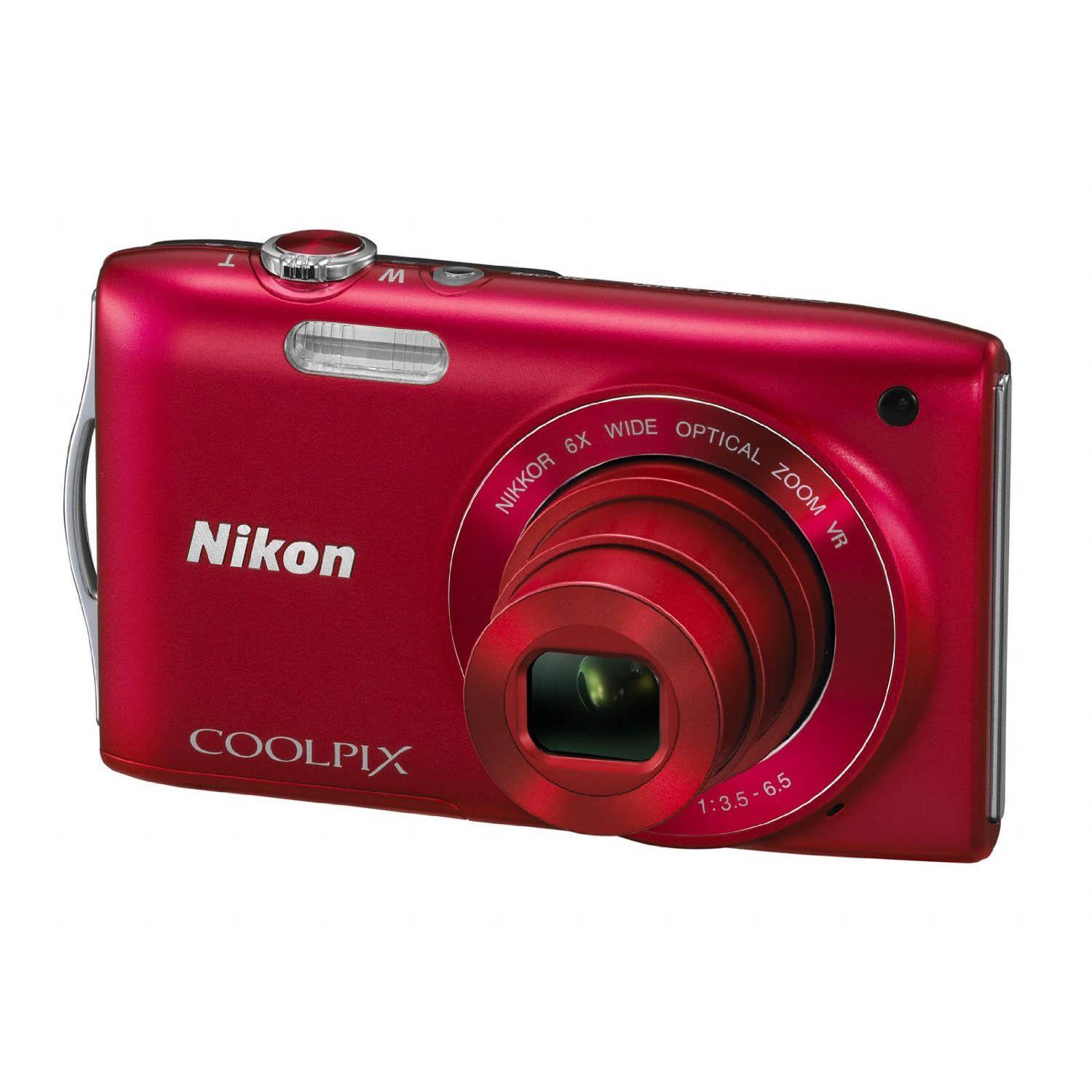 Nikon Coolpix S3300 (czerwony), Aparat cyfrowy - cena i