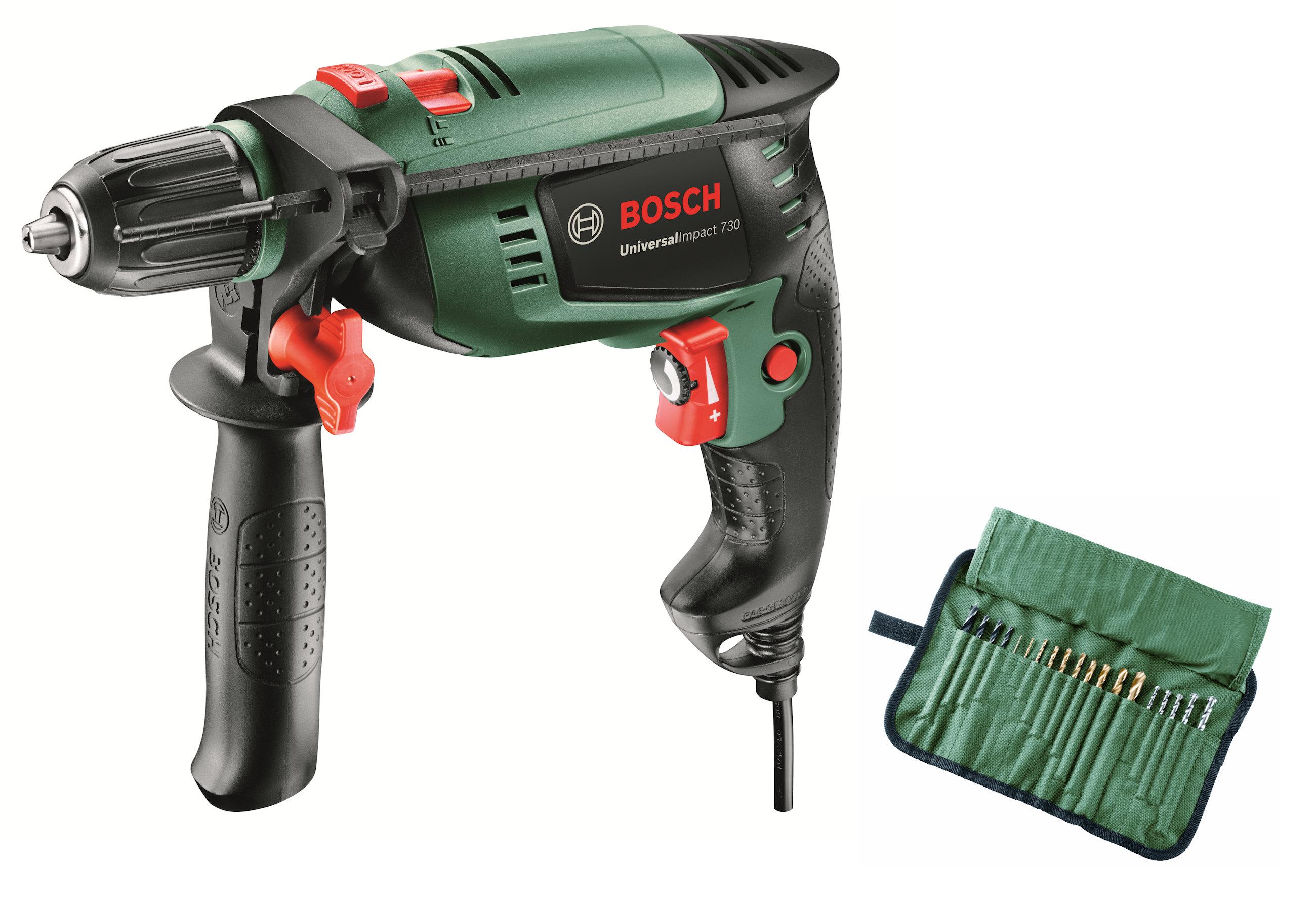 Bosch UniversalImpact 730 (060313100B) + akcesoria 19 części