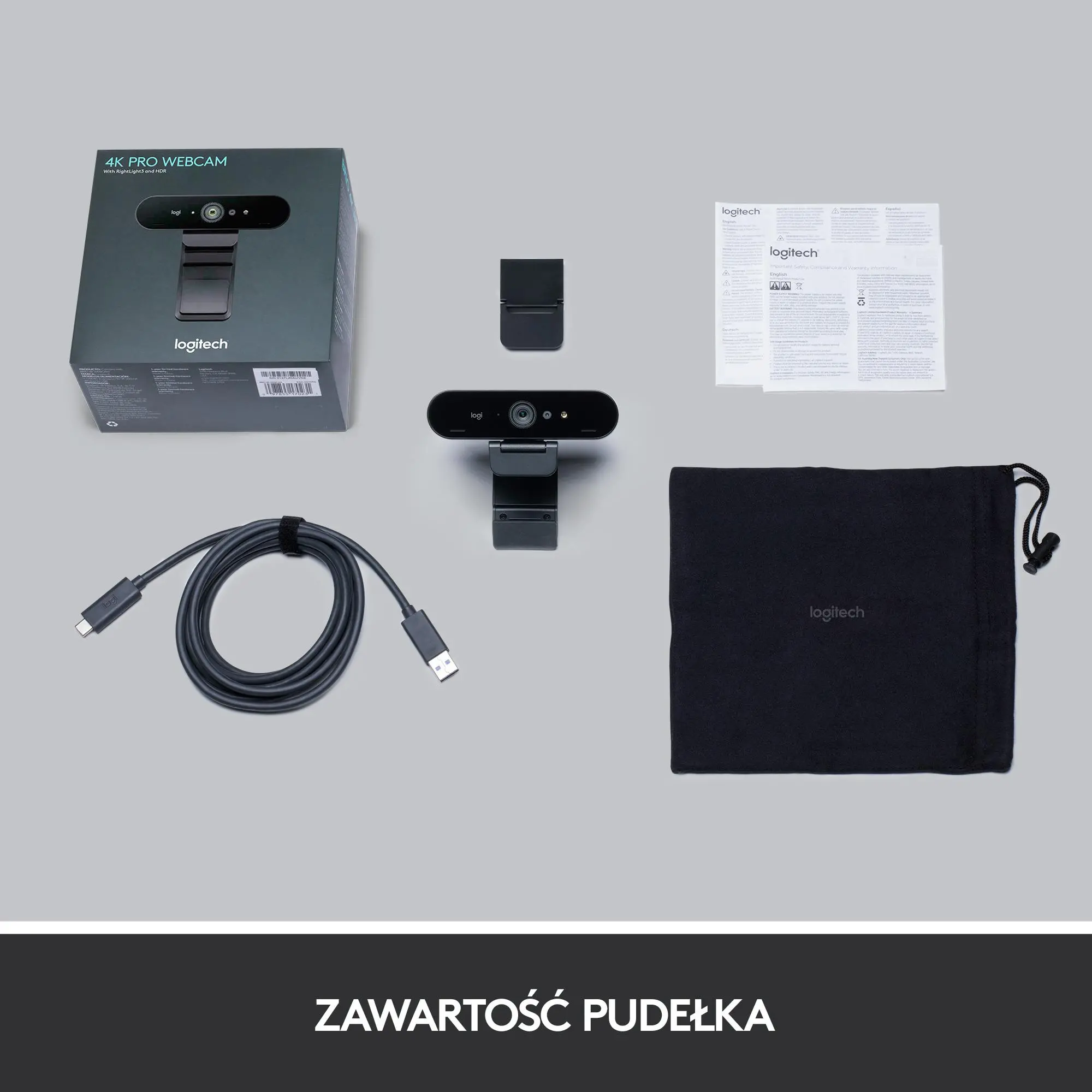 Kamera internetowa Logitech BRIO 4K Stream Edition Czarny