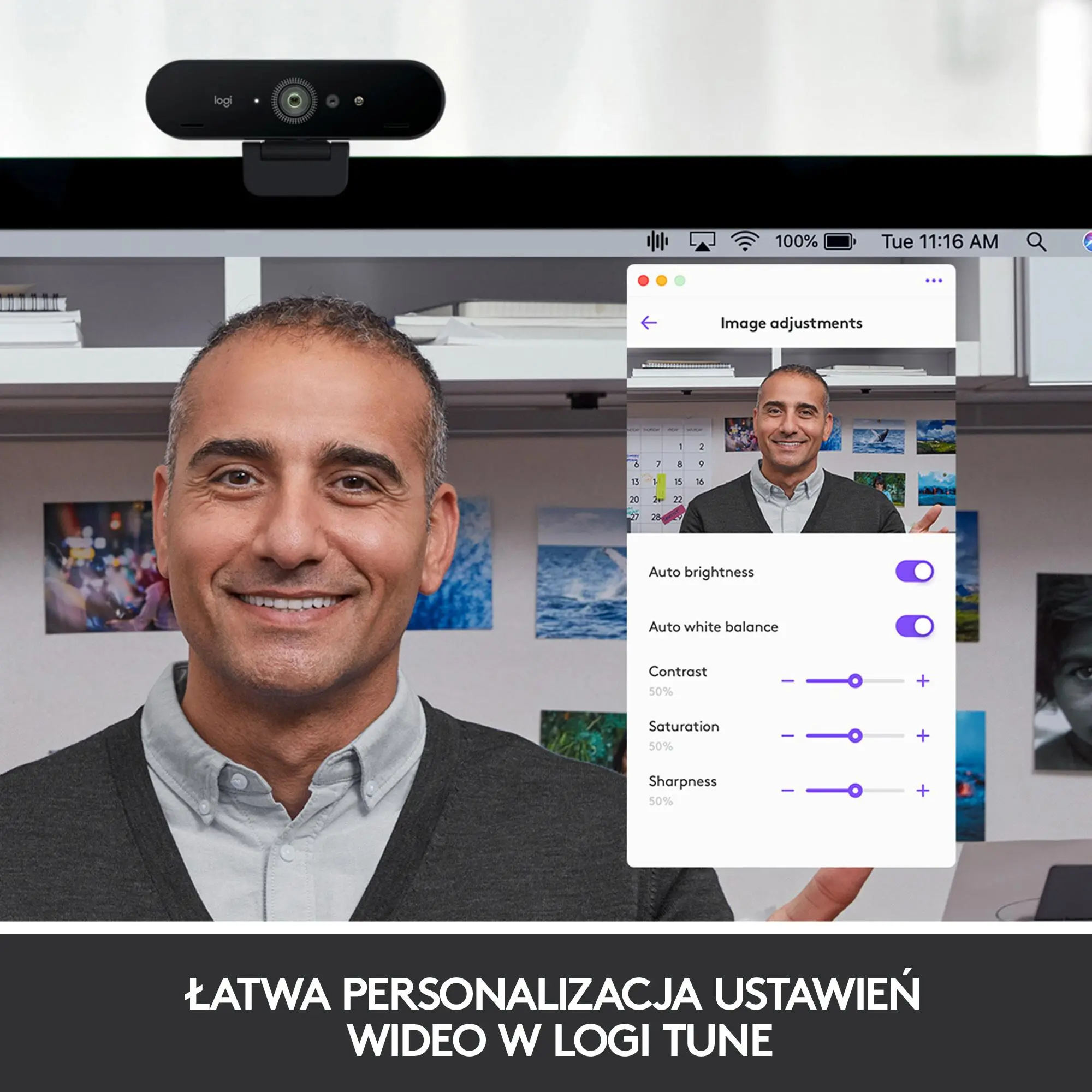 Kamera internetowa Logitech BRIO 4K Stream Edition Czarny
