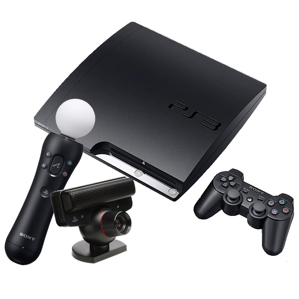 Sony PlayStation 3 + PlayStation Move + 3 gry