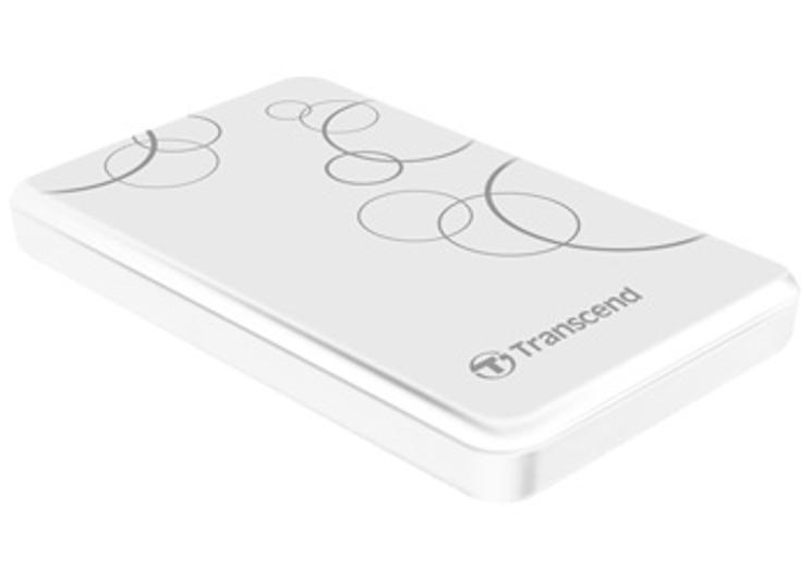 Dysk Transcend StoreJet 25 A3 1TB USB 3.0 (biały)