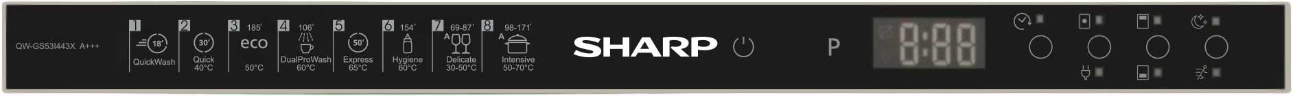 Zmywarka Sharp QW-GS53I443X-DE