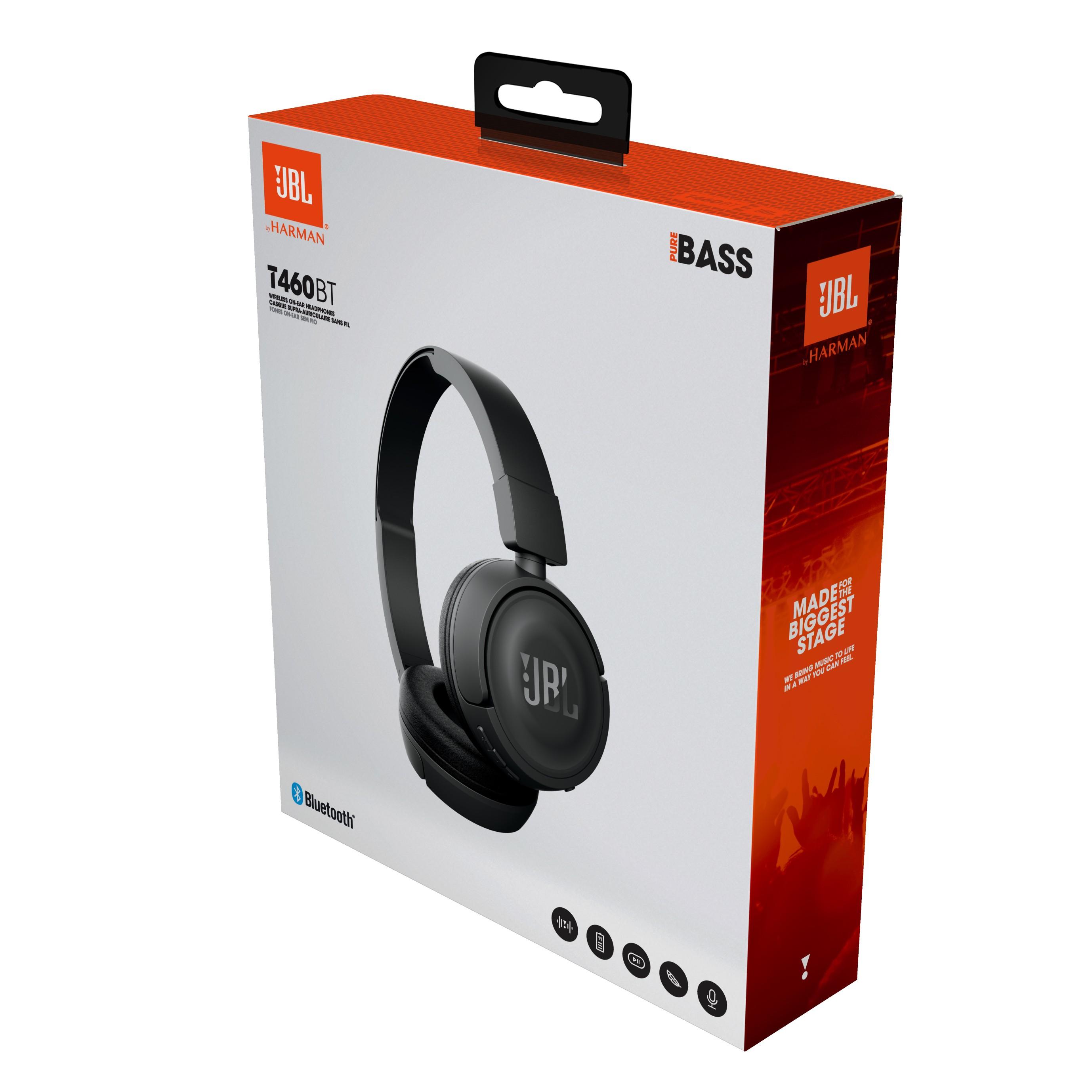 Słuchawki bezprzewodowe JBL T460BT Nauszne Bluetooth 4.0 Czarny