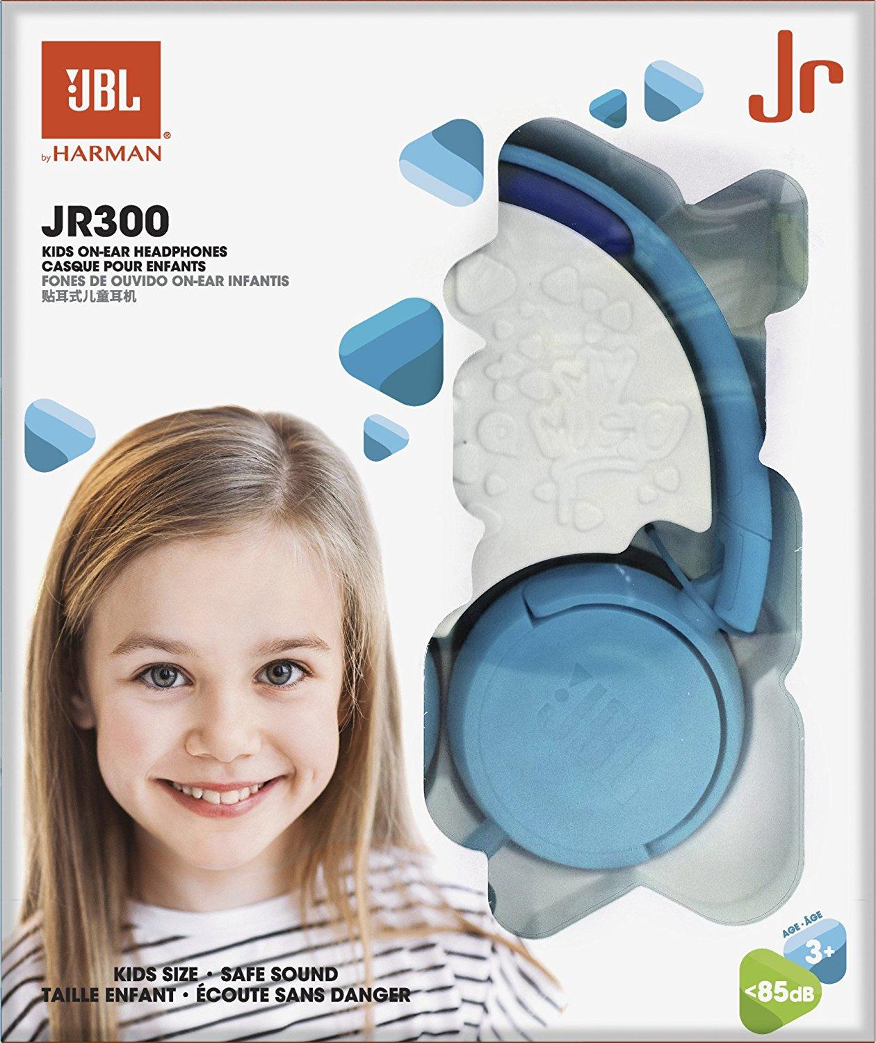 Słuchawki przewodowe JBL JR300 Nauszne Niebieski