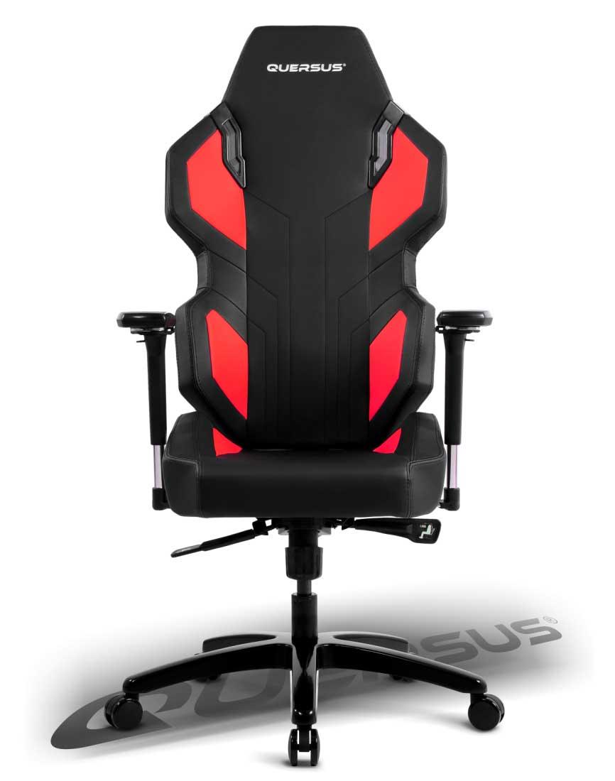 Fotel Quersus E302/XR - EVOS 302 (czarno-czerwony)