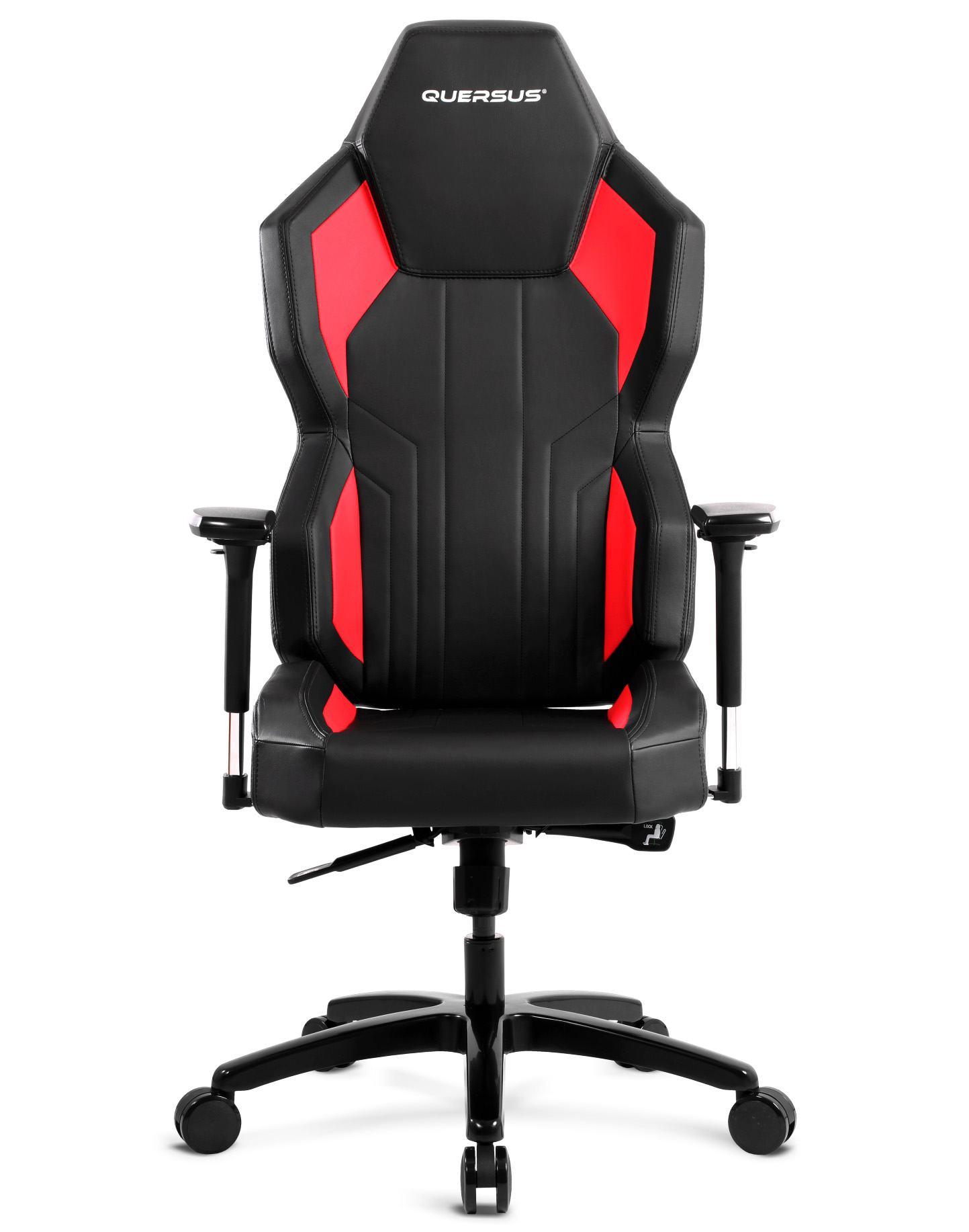 Fotel Quersus G702/XR - GEOS 702 (czarno-czerwony)