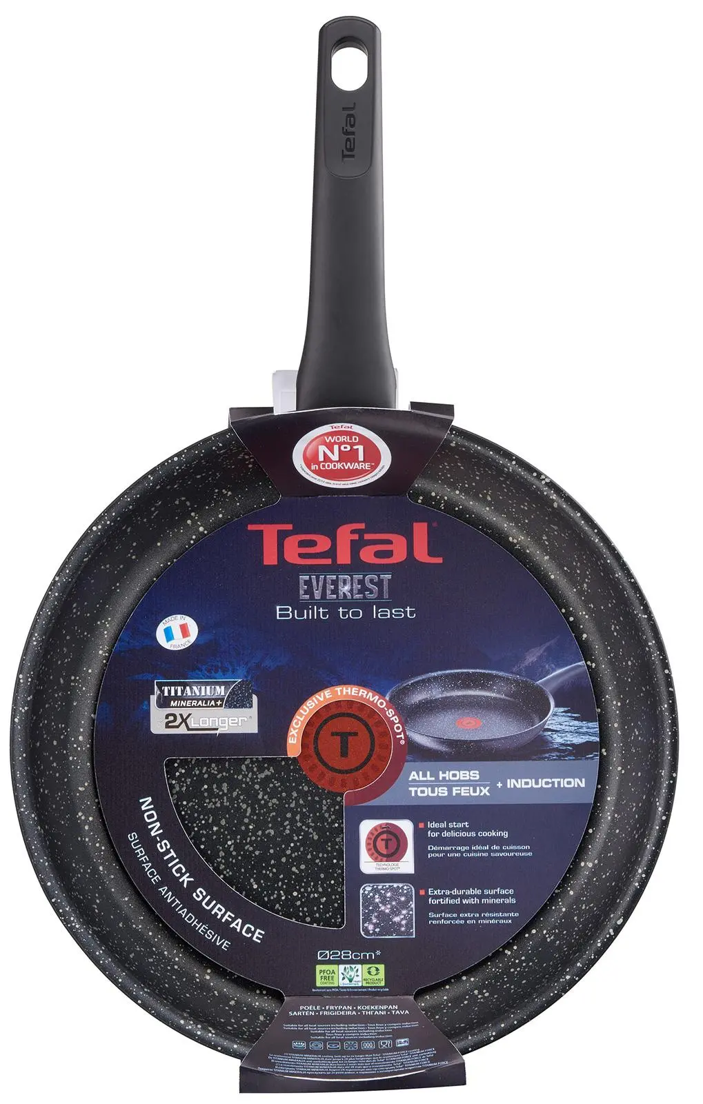 Patelnia Tefal Everest C6360402 Indukcja Tytanowa 24cm