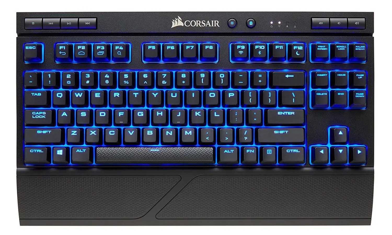 Klawiatura mechaniczna Corsair K63 Blue LED Cherry MX Red Czarny