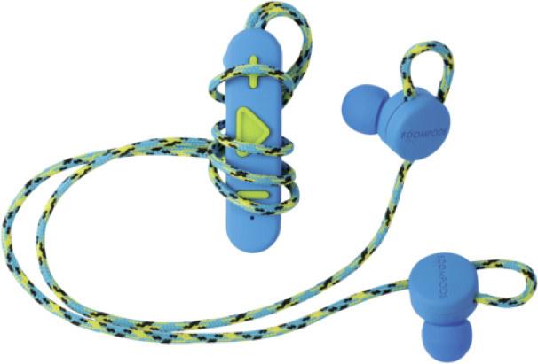 Słuchawki bezprzewodowe Boompods Retrobuds (niebiesko-zielony)