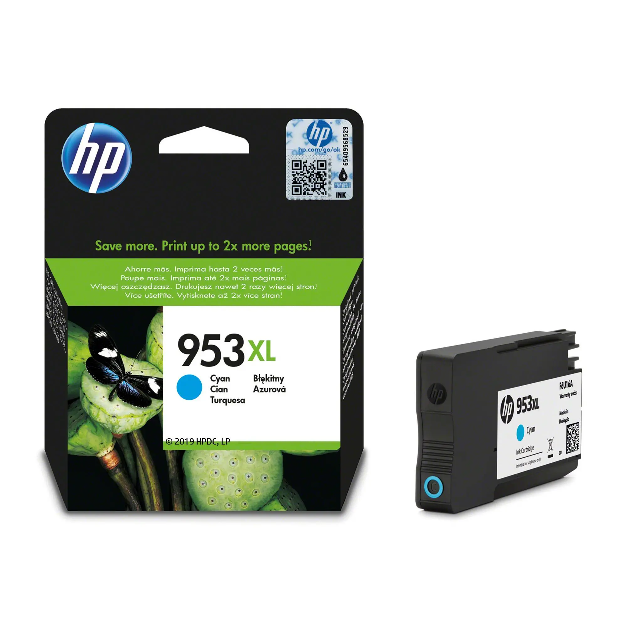 Tusz HP F6U16AE nr 953XL Błękitny 20 ml