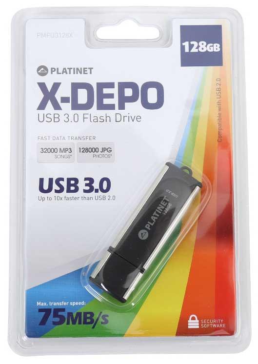 PenDrive Platinet X-DEPO 128GB Czarny