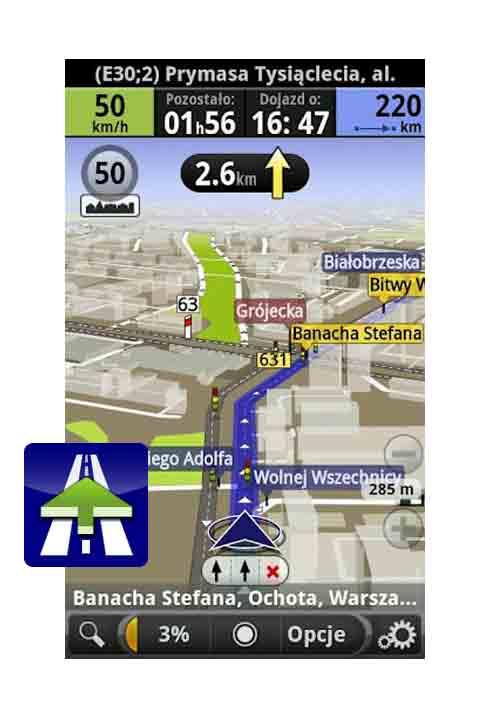 AutoMapa mapa nawigacyjna na Android licencja 1 rok