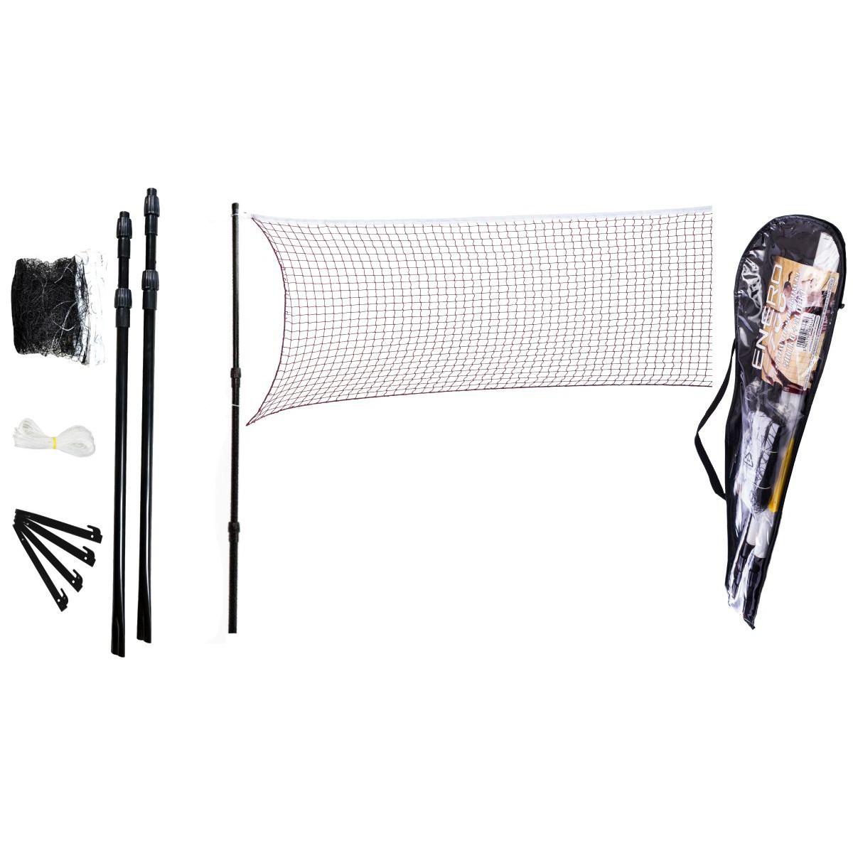 Enero Zestaw badminton siatka + słupki