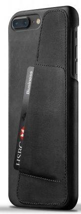 Mujjo Leather Wallet Case iPhone 8 Plus (czarny)